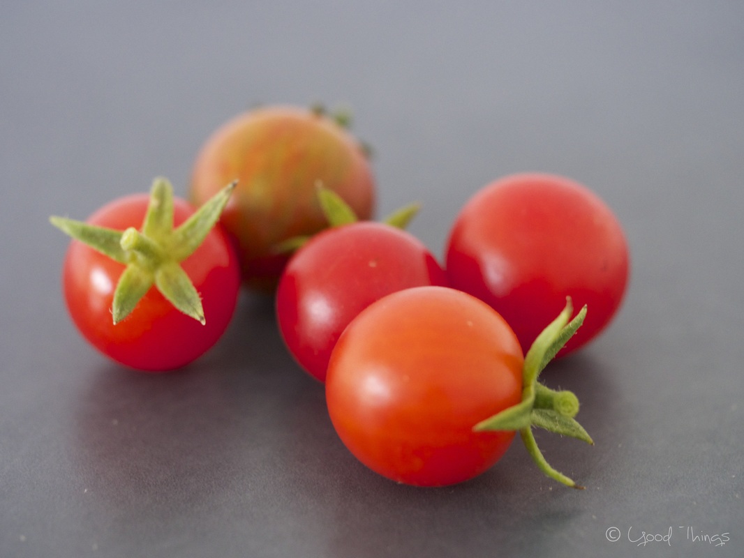 Home grown (wild) cherry tomatoes by Liz Posmyk Good Things
