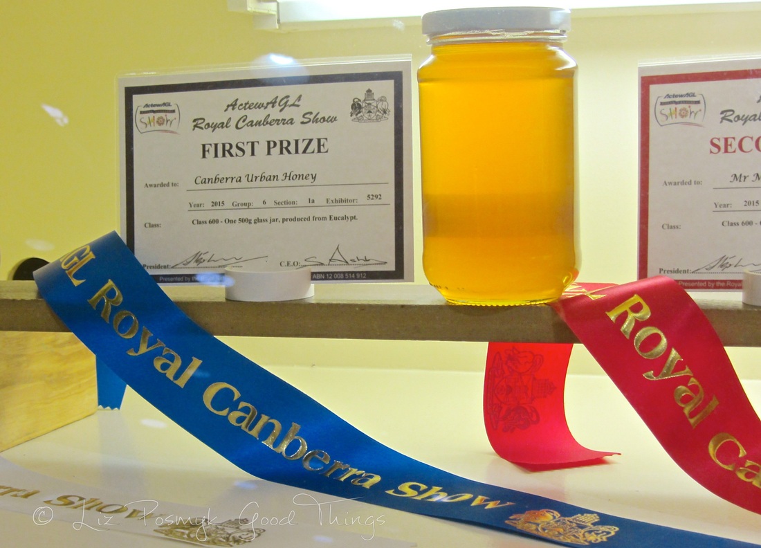 Award winning honey at the Royal Canberra Show