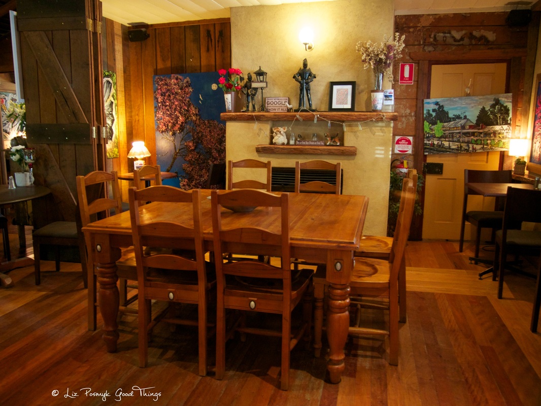 Dining room at Crowes Restaurant Gundaroo 