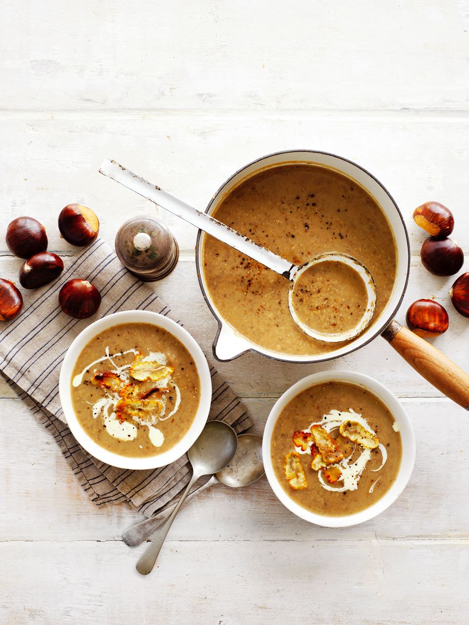Chestnut and mushroom soup courtesy Sydney Markets 