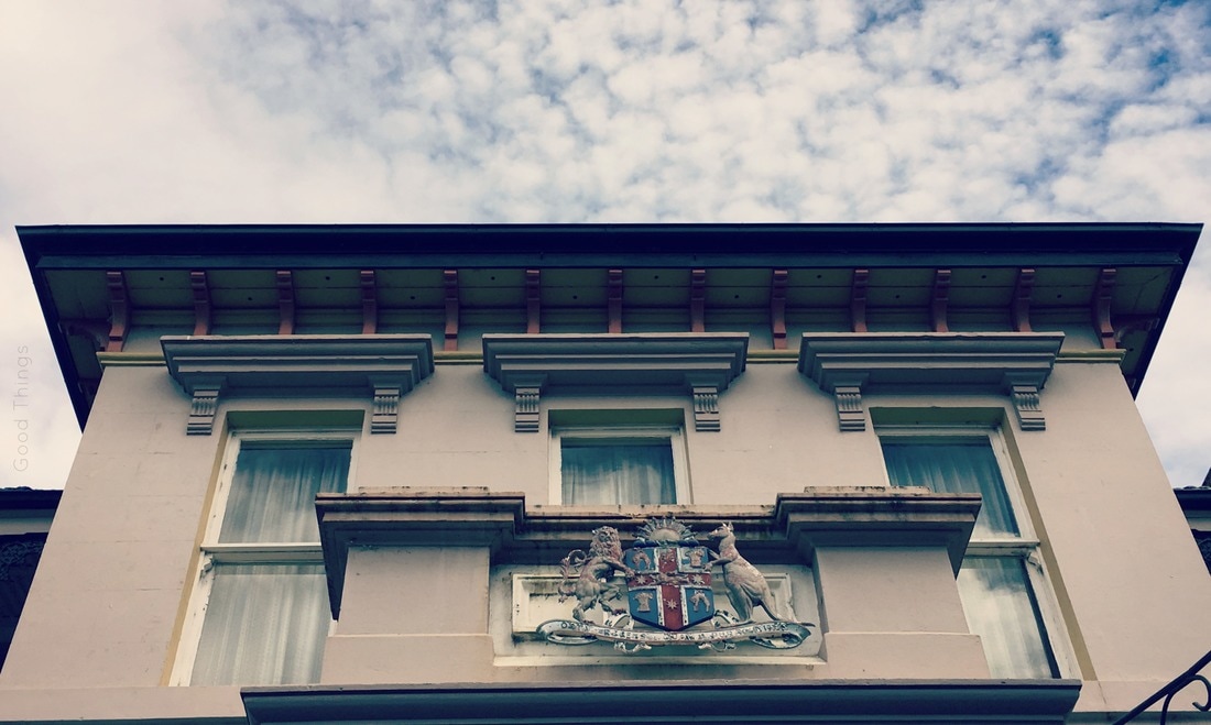 Roofline of heritage buildings in Yass NSW Australia - Liz Posmyk Good Things 