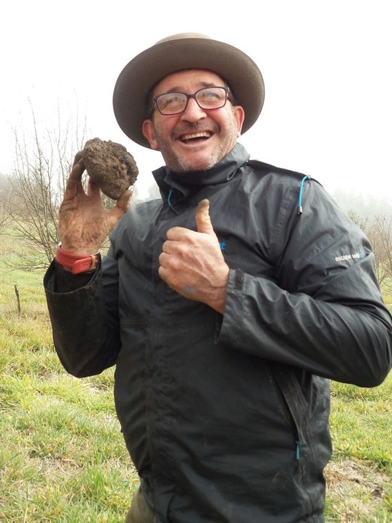 Now that's a beauty of a truffle says Damian Robinson  at Turalla Truffles near Bungendore - photo Liz Posmyk, Good Things