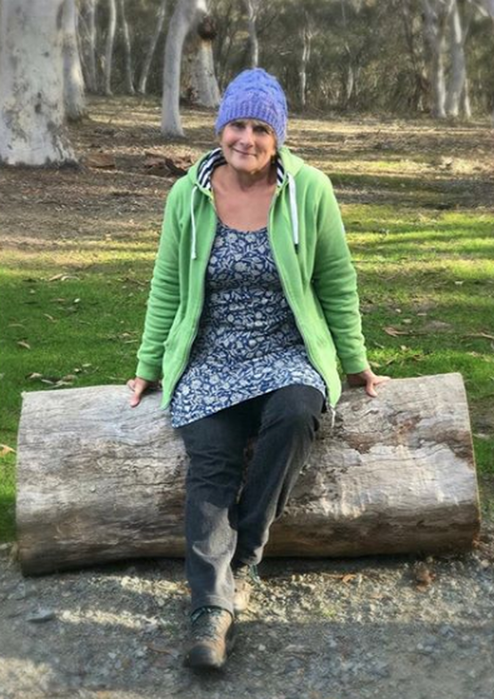 Food and travel writer, Liz Posmyk, at Redleaf Farm Fitzroy Falls