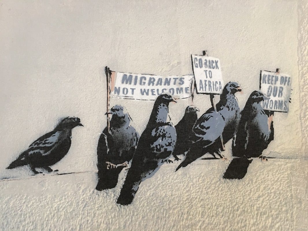 Banksy Migrants not Welcome