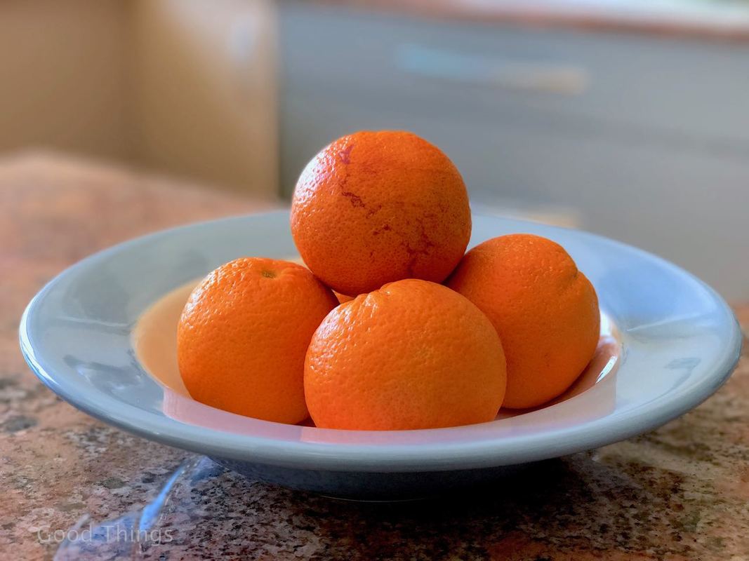 Blood oranges in the kitchen of food writer Liz Posmyk