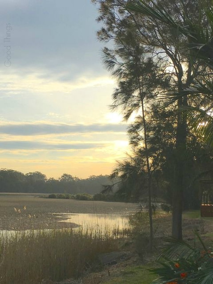 Sunset on the Crooked River, Gerroa NSW - Liz Posmyk Good Things 