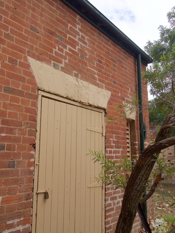 Old doorway on brick building in Yass, NSW, Australia - Liz Posmyk
