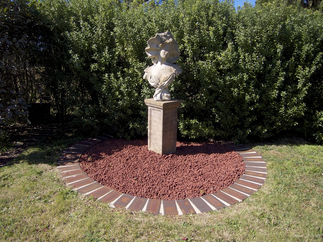 Bust in the garden t Laurel View farm stay in the NSW Southern Highlands by Liz Posmyk Good Things
