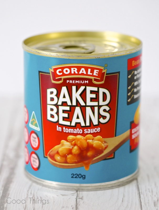 An Aldi brand of baked beans in tomato sauce - photo Liz Posmyk Good Things 