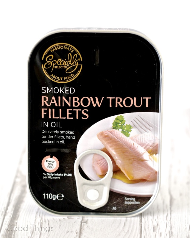 Aldi's smoked rainbow trout fillets - photo Liz Posmyk Good Things 