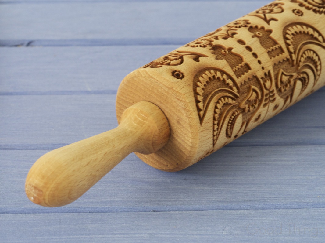 Carved rolling pin by In My Wood - photo Liz Posmyk, Food Writer Good Things