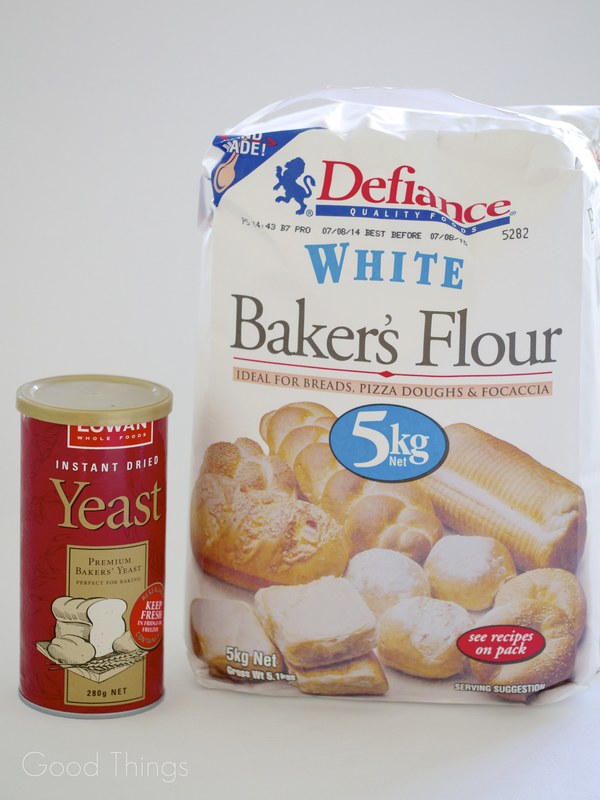 Strong baker's flour and dried yeast - Liz Posmyk Good Things