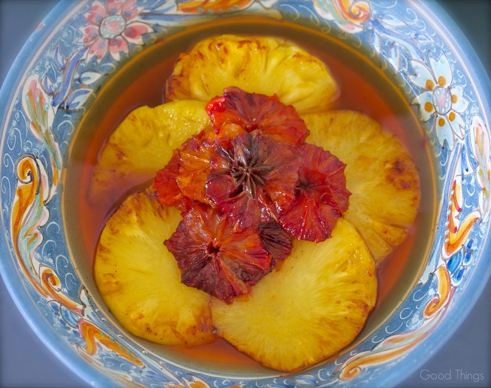 Caramelised pineapple and blood orange dessert 2 - Liz Posmyk Good Things 