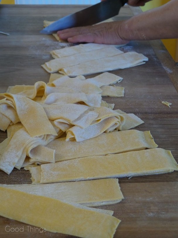 Making pappardelle from scratch at Turalla Truffles near Bungendore - photo Liz Posmyk Good Things