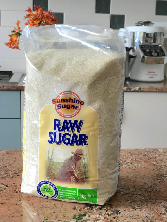 3kg bag of raw sugar from Costco  - Liz Posmyk Good Things