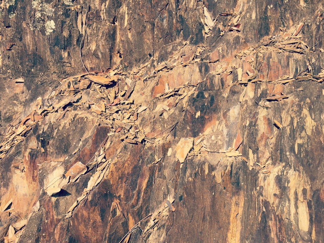 Rock formations on the roadside from Yass to Wee Japer, NSW Australia - Liz Posmyk